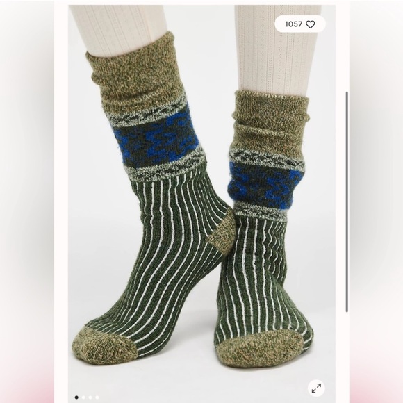 We The Free Cabin Ribbon Socks in Forest NWT Retail $28 - Picture 1 of 2